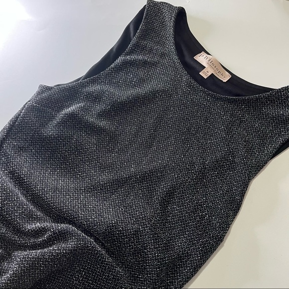 𝅺PHILOSOPHY Black & Silver Midi Cocktail Dress Size M - Picture 5 of 9